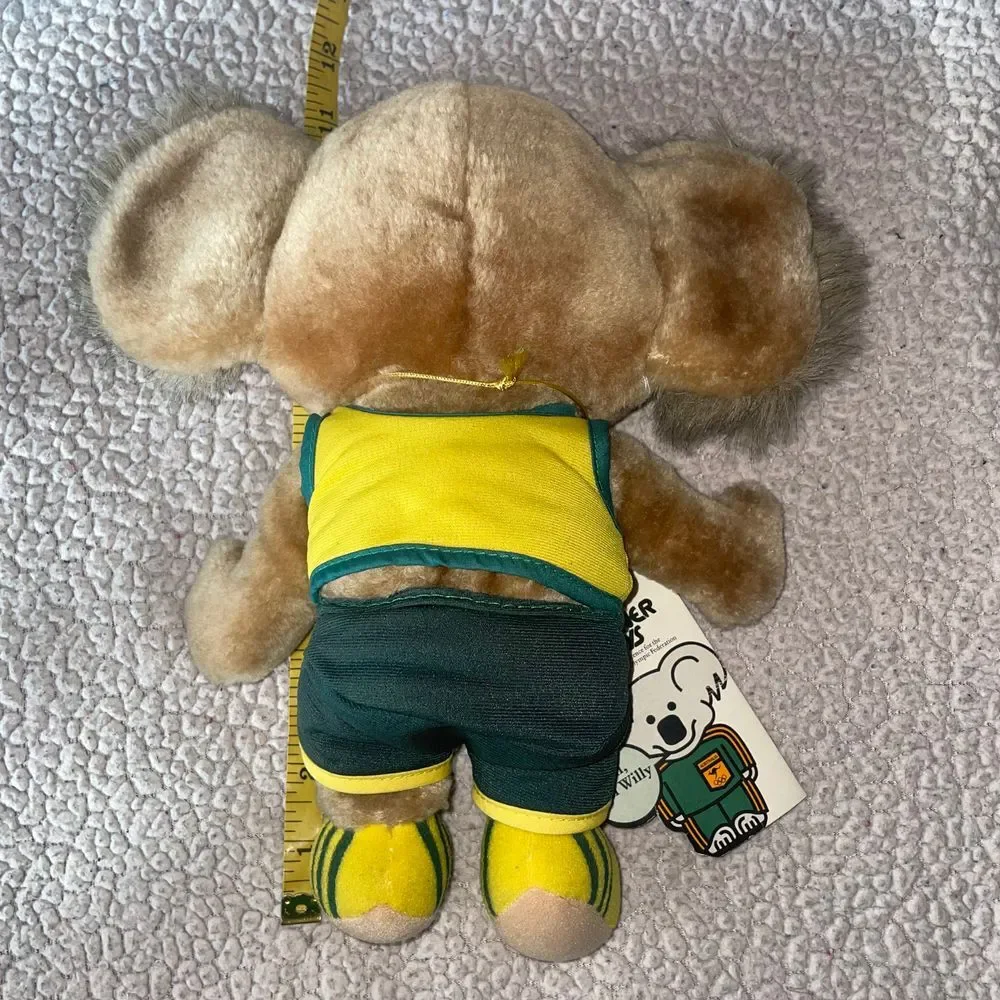 1984 Australia Olympic Willy Koala Plush LA Summer Olympics pin Croner Toy VTG‎
